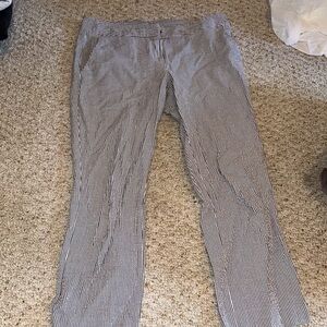 Striped women’s crop pants